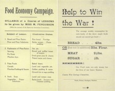 Ww1 food economy for sale  CHESTER