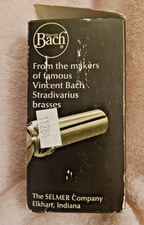 Bocal de tuba vintage Vincent Bach Corp #12 banhado a prata latão na caixa aberta, usado comprar usado  Enviando para Brazil