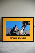 Vintage tintin framed for sale  REDRUTH