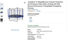 Ft. softbounce trampoline for sale  Bolingbrook