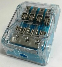 NOVO AUDIOBAHN 100% LATÃO SÓLIDO BLOCO DE DISTRIBUIÇÃO DE ENERGIA SUPORTE DE FUSÍVEL AGU 4G A 8G comprar usado  Enviando para Brazil