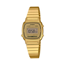 Relógio Casio feminino quartzo alarme digital pulseira tom dourado 20 mm LA670WGA-9 comprar usado Relógio Casio feminino quartzo alarme digital pulseira tom dourado 20 mm LA670WGA-9 comprar usado  Enviando para Brazil