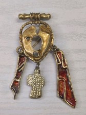 Broche vintage christian d'occasion  Blainville-sur-l'Eau