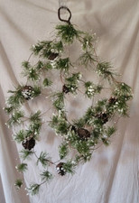 Snowy garland pinecones for sale  Hinton