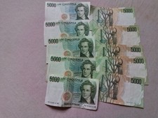 Pezzi 5000 lire usato  Cerro Maggiore