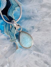 Larimar anhänger silberkette gebraucht kaufen  Schweitenkirchen