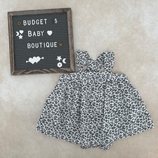 Conjunto de roupa nova sem etiquetas Janie and Jack floral preto e branco tamanho 18-24 meses comprar usado  Enviando para Brazil