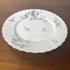 Limoges França Haviland Branco Azul Floral Plate 9.5 "Pratos de Porcelana comprar usado  Enviando para Brazil