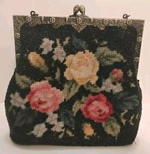 Vtg needlepoint beaded for sale  Shipping to Ireland