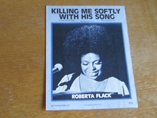 ROBERTA FLACK - KILLING ME SOFTLY WITH HIS SONG - ORIGINAL SHEET MUSIC (X) comprar usado  Enviando para Brazil
