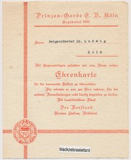 3678 ehrenkarte einladung gebraucht kaufen  Sinsheim