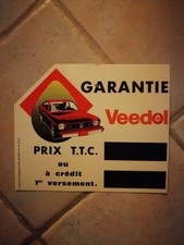 Plaque publicitaire veedol d'occasion  Rochechouart