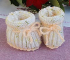 Babyschuhe gestrickt taufe gebraucht kaufen  St. Egidien