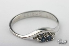 Saphirring 333 weißgold gebraucht kaufen  München