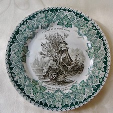 Assiette lunéville fables d'occasion  Plouay