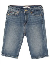 Bermuda jeans feminina Tommy Hilfiger W25 XS azul algodão CV18 comprar usado  Enviando para Brazil