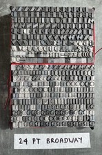 Point broadway letterpress for sale  LONDON