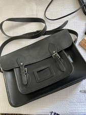 Zatchels black leather for sale  LOUGHBOROUGH