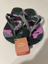 Usado, Chinelo Feminino Havaianas Rosa Verde Preto Camuflado Tamanho 6/7 comprar usado  Enviando para Brazil
