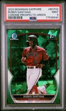 2023 Bowman Sapphire PSA 9 Ruben Santana Bowman 1º Verde /60 #BCP42 comprar usado  Enviando para Brazil