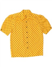 Blusa Camisa Vintage Feminina Manga Curta UE 40 Média Amarela Bolinhas CM10, usado comprar usado Blusa Camisa Vintage Feminina Manga Curta UE 40 Média Amarela Bolinhas CM10, usado comprar usado  Enviando para Brazil