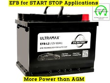 Bateria Ultramax Stop Start 12V 60Ah 640CCA EFB FIAT PUNTO EVO 1.2 1.4 comprar usado Bateria Ultramax Stop Start 12V 60Ah 640CCA EFB FIAT PUNTO EVO 1.2 1.4 comprar usado  Enviando para Brazil