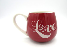 Caneca de café chá Life is Good & Love em forma de barril vermelho e branco Home 16 oz. (507) comprar usado  Enviando para Brazil
