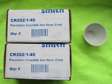 Porcelain crucible low for sale  LINCOLN