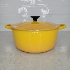 Creuset yellow enameled for sale  Hollywood