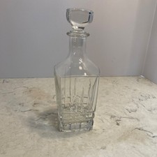 Square crystal whiskey for sale  Acton