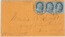 Portland ME 1c #24 com par #24s para capa Bryant Pond Maine 1859/60 (i76) comprar usado  Enviando para Brazil