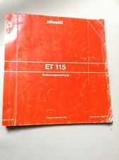 Olivetti manuale operatore usato  Italia