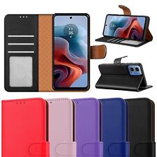 Capa para Motorola Moto G84 G54 5G carteira de couro livro flip RFID bloqueio capa comprar usado  Enviando para Brazil