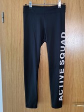 Sportleggings schwarz weiße gebraucht kaufen  Dinslaken