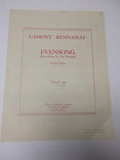 Usado, Lamont Kennaway Evensong on a theme by Alec Rowley for Organ Sheet Music comprar usado  Enviando para Brazil