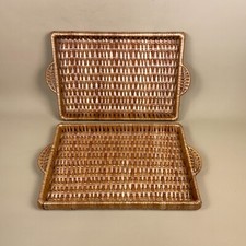 Pair vintage wicker for sale  FAREHAM