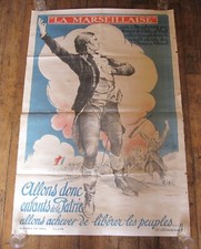 Affiche ancienne marseillaise d'occasion  Angoulême