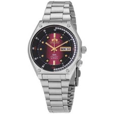 Relógio masculino Orient automático mostrador rosa/preto aço inoxidável RA-AA0B02 R, usado comprar usado  Enviando para Brazil
