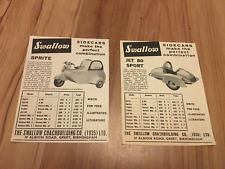 Swallow sidecars lot for sale  PETERBOROUGH