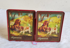 1960s Vintage Cachorro Imágenes Apsara Ceras Publicidad Estaño Raro 2Pcs TI770 comprar usado  Enviando para Brazil