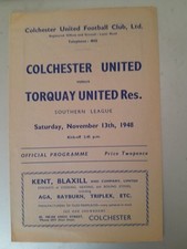 Colchester united torquay for sale  LAMPETER