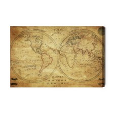 Obraz na płótnie Mapa Vintage Globus  Premium Canvas na sprzedaż  PL
