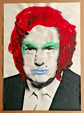 Mr Brainwash Paste Up-Print Donald Trum/Marilyn mit Kaufbeleg einer Galerie in D comprar usado  Enviando para Brazil