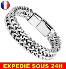 Bracelet tressé acier d'occasion  Pommeuse