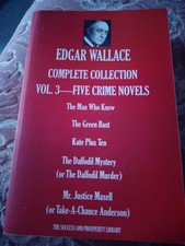 Edgar wallace complete for sale  WEST DRAYTON