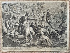 Gravure ancienne chasse d'occasion  Paris VII