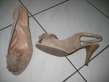 Slingback peeptoe pumps gebraucht kaufen  Rödermark