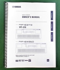 Yamaha PSR-E373 Owner's Manual: 92 Pages & Protective Covers! comprar usado  Enviando para Brazil