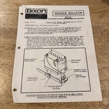 Boletim de serviço Dixon Field redirecionamento cabo de bateria positivo P/N 30-4006-1 comprar usado Boletim de serviço Dixon Field redirecionamento cabo de bateria positivo P/N 30-4006-1 comprar usado  Enviando para Brazil