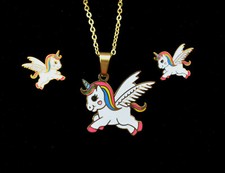 Einhorn kinderkette schmuck gebraucht kaufen  Dortmund